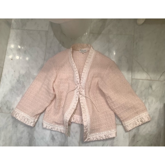 Vintage Christian Dior at Nieman Marcus Short Coat, Jacket, Cardigan Wool Pink. - Picture 1 of 3